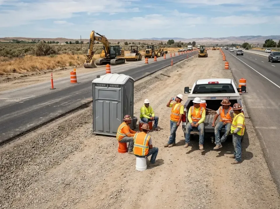 highway-road-construction-crew-007 — frequently asked questions, Porta Potty and Restroom Rentals in Coos Bay, OR